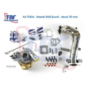 Kit TD04 Avional Abarth 500 E5 (mit Sensoren) Leistung 250/260 PS TBF Performance